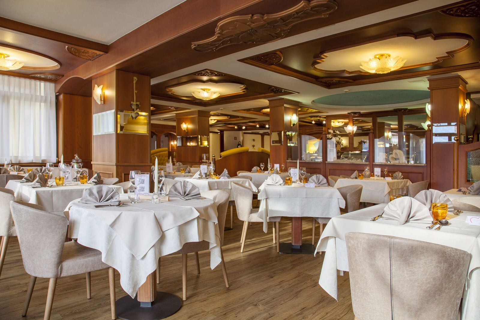 il ristorante del Cavallino Lovely Hotel di Andalo
