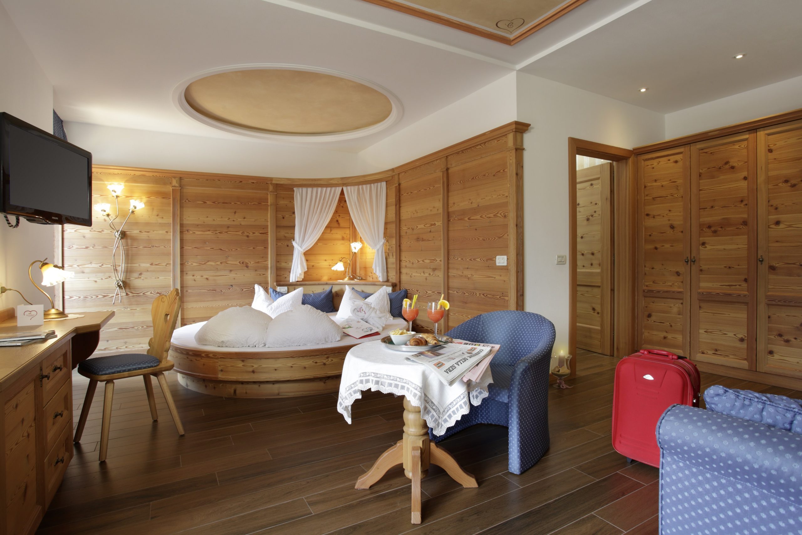 La camera Loving del Cavallino junior suite Hotel di Andalo